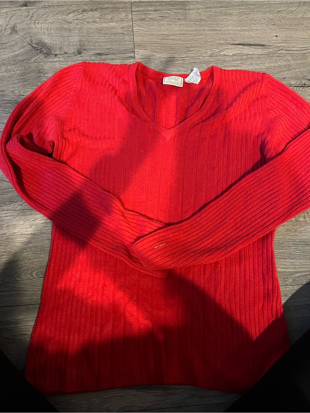 Othr Red Ribbed Long-Sleeve Sweater - Picture 2 of 4